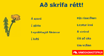 Að skrifa rétt