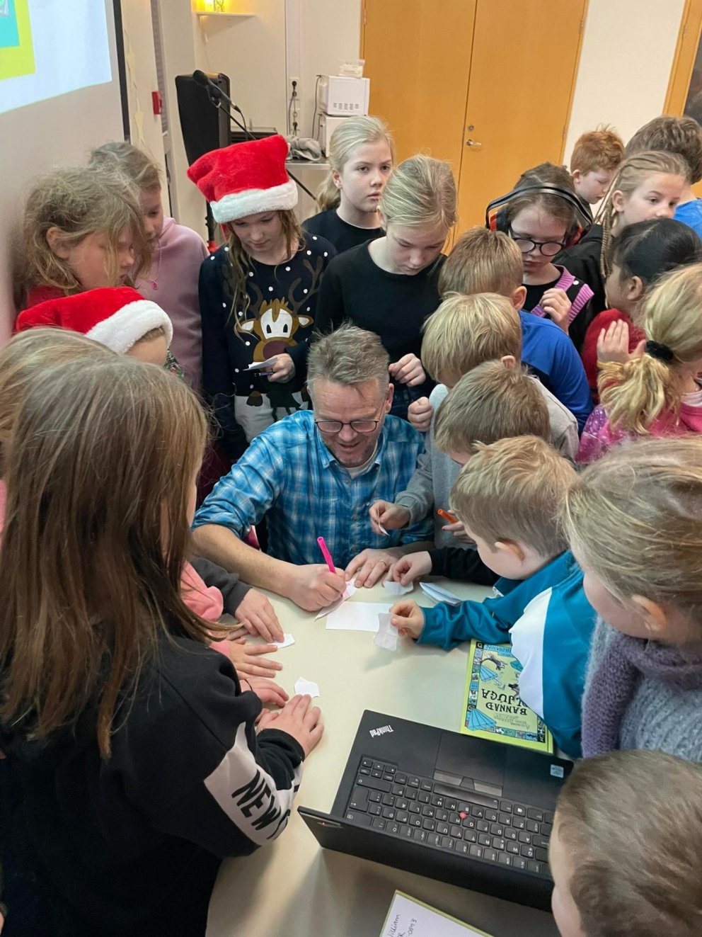 Heimsókn Gunnars Helgasonar