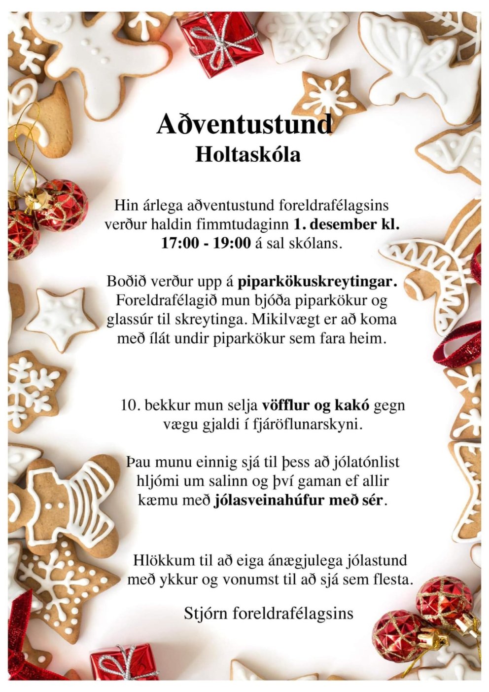 Aðventustund Holtaskóla