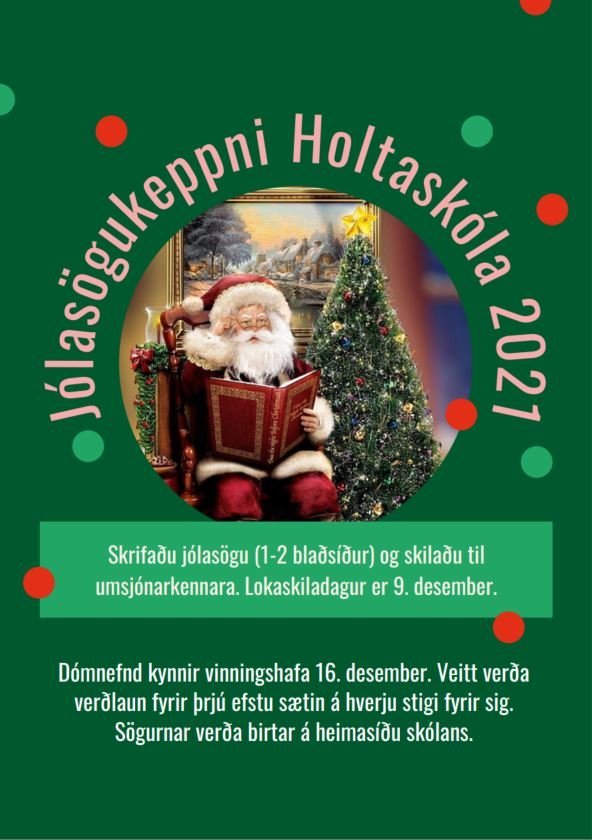 Jólasögukeppni Holtaskóla 2021