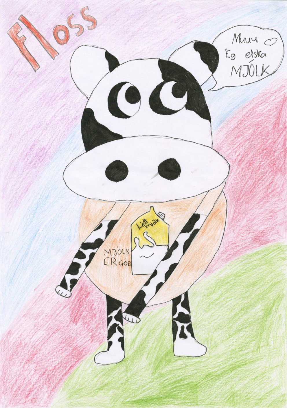 Telma Lind 4. HRJ vinningshafi í teiknisamkeppni MS