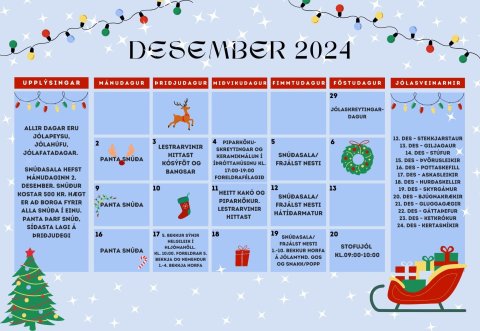 Jóladagskrá 2024