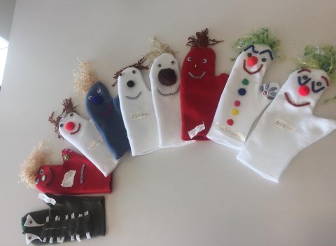 Brúðugerð hjá 3. bekk í textíl